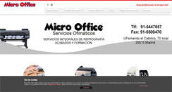 Desktop Screenshot of microoffice.es
